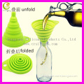 Beautiful And Portable/Mini Kitchen Collapsible/Folding/Foldable Silicone Kitchen Ware Funnel